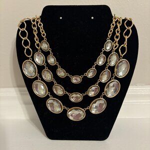 Gold and Crystal Necklace